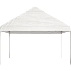 Best FinePRICE Huvimaja katolla valkoinen 17,84x4,08x3,22 m polyeteeni