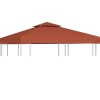 Clearance FinePRICE Huvimajan katto 2 kerrosta 310 g / m² 3x3 m terrakotta (46616)