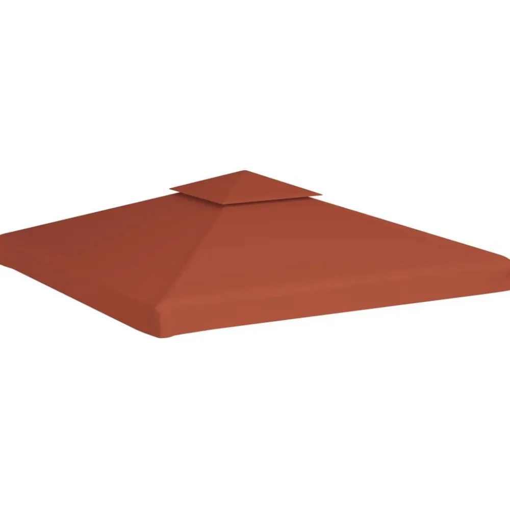 Clearance FinePRICE Huvimajan katto 2 kerrosta 310 g / m² 3x3 m terrakotta (46616)