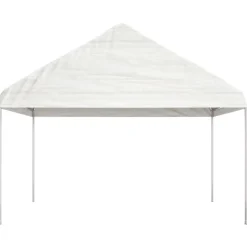 Hot FinePRICE Huvimaja valkoinen 8,92x4,08x3,22 m polyeteeni