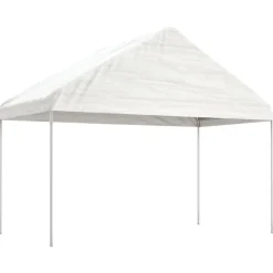 Hot FinePRICE Huvimaja valkoinen 8,92x4,08x3,22 m polyeteeni