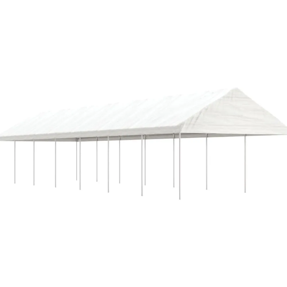 Discount FinePRICE Huvimaja valkoinen 15,61x4,08x3,22 m polyeteeni