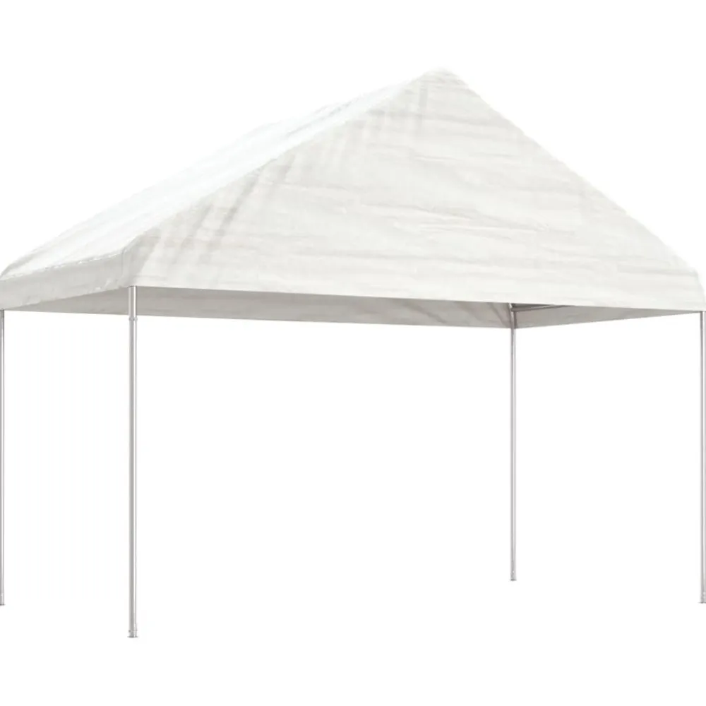 Discount FinePRICE Huvimaja valkoinen 15,61x4,08x3,22 m polyeteeni