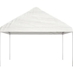 Discount FinePRICE Huvimaja valkoinen 15,61x4,08x3,22 m polyeteeni