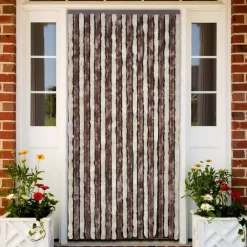 Hot FinePRICE Hyönteisverho beige ja vaaleanruskea 56x200 cm chenille