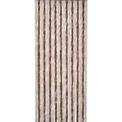 New FinePRICE Hyönteisverho beige ja vaaleanruskea 120x220 cm chenille