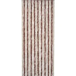 Outlet FinePRICE Hyönteisverho beige ja vaaleanruskea 90x200 cm chenille