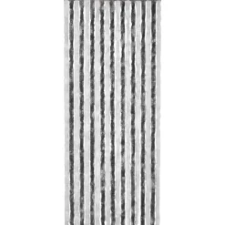 Sale FinePRICE Hyönteisverho harmaa ja valkoinen 56x200 cm chenille