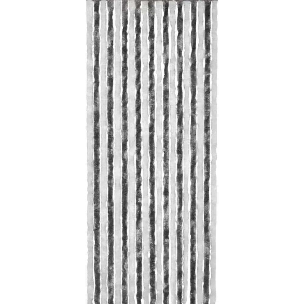 Sale FinePRICE Hyönteisverho harmaa ja valkoinen 56x200 cm chenille