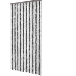 Hot FinePRICE Hyönteisverho harmaa ja valkoinen 100x220 cm chenille