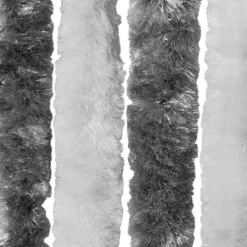 Hot FinePRICE Hyönteisverho harmaa ja valkoinen 100x220 cm chenille