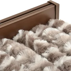 Clearance FinePRICE Hyönteisverho harmaanruskea ja valkoinen 100x220 cm chenille