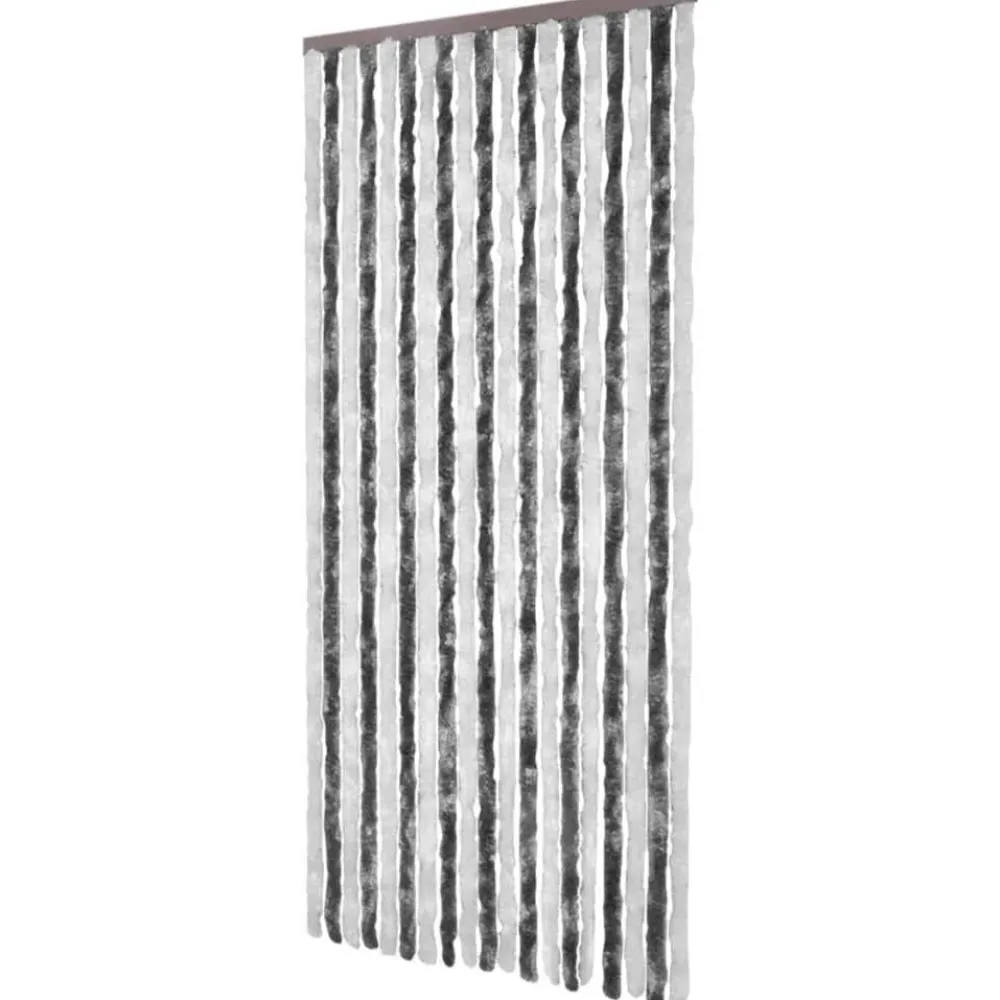 Clearance FinePRICE Hyönteisverho harmaavalkoinen 120x220 cm chenille