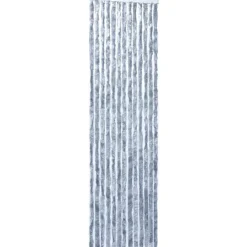 FinePRICE Hyönteisverho hopea 56x200 cm chenille