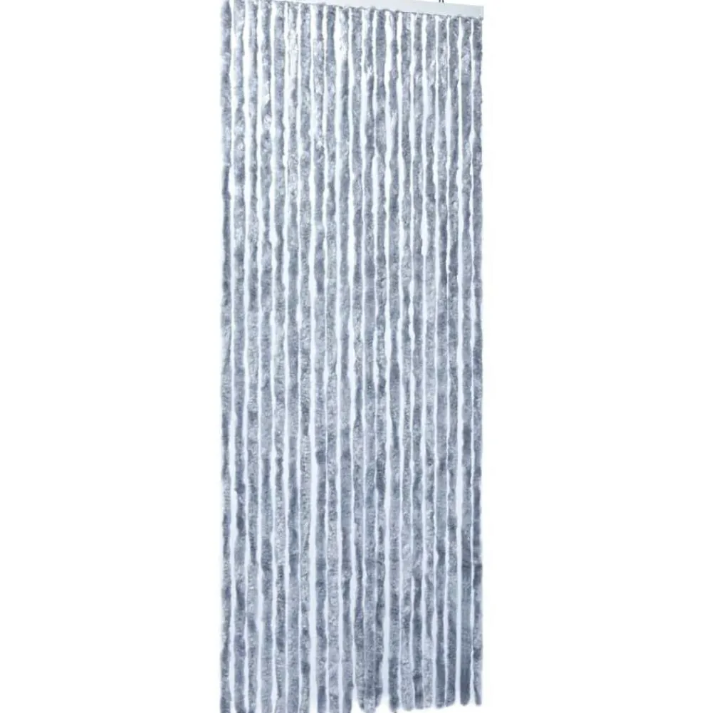 FinePRICE Hyönteisverho hopea 90x220 cm chenille