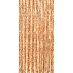 FinePRICE Hyönteisverho okra ja valkoinen 100x220 cm chenille