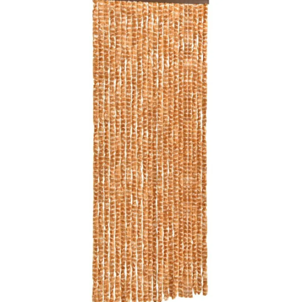 Best FinePRICE Hyönteisverho okra ja valkoinen 90x220 cm chenille