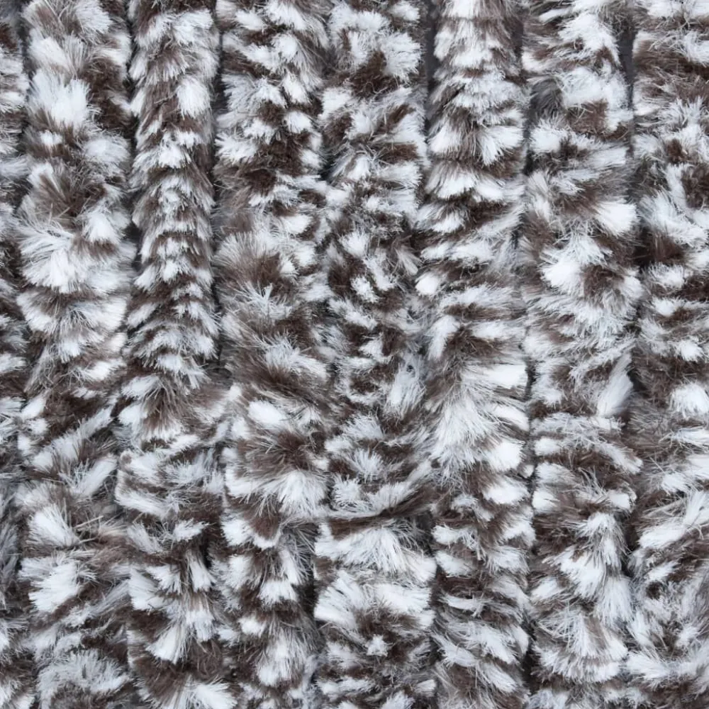 Sale FinePRICE Hyönteisverho ruskea ja beige 120x220 cm chenille