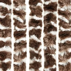 Clearance FinePRICE Hyönteisverho ruskea ja valkoinen 100x220 cm chenille