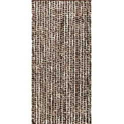 Clearance FinePRICE Hyönteisverho ruskea ja valkoinen 100x220 cm chenille