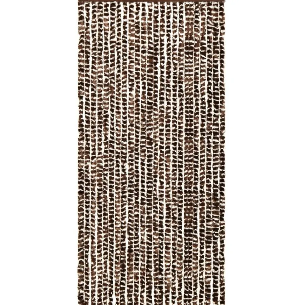 Clearance FinePRICE Hyönteisverho ruskea ja valkoinen 100x220 cm chenille