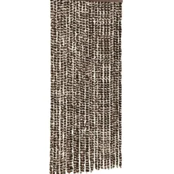 Clearance FinePRICE Hyönteisverho ruskea ja valkoinen 100x220 cm chenille