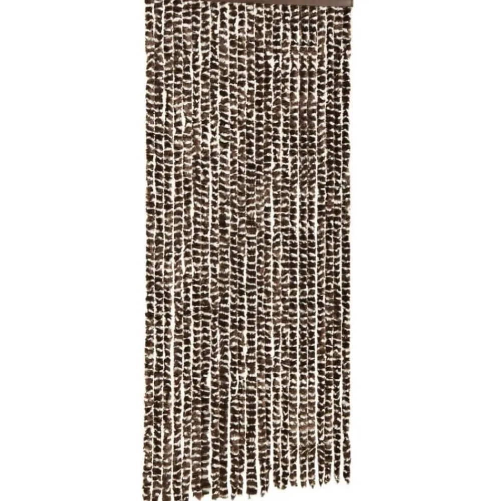 Clearance FinePRICE Hyönteisverho ruskea ja valkoinen 100x220 cm chenille