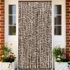 FinePRICE Hyönteisverho ruskea ja valkoinen 56x185 cm chenille