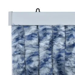 Sale FinePRICE Hyönteisverho sininen, valkoinen ja hopea 56x185 cm Chenille