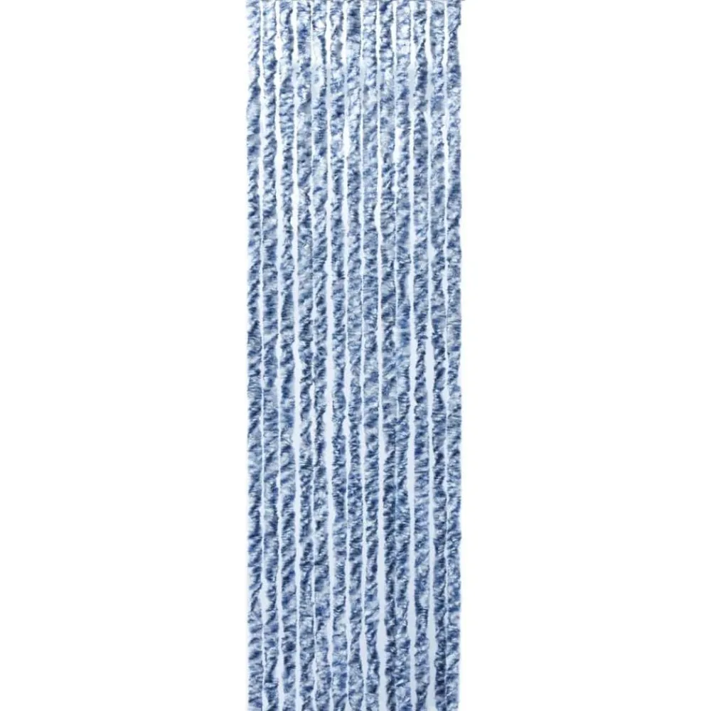 Sale FinePRICE Hyönteisverho sinivalkoinen 90x200 cm chenille
