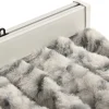 New FinePRICE Hyönteisverho vaalean- ja tummanharmaa 90x220 cm chenille