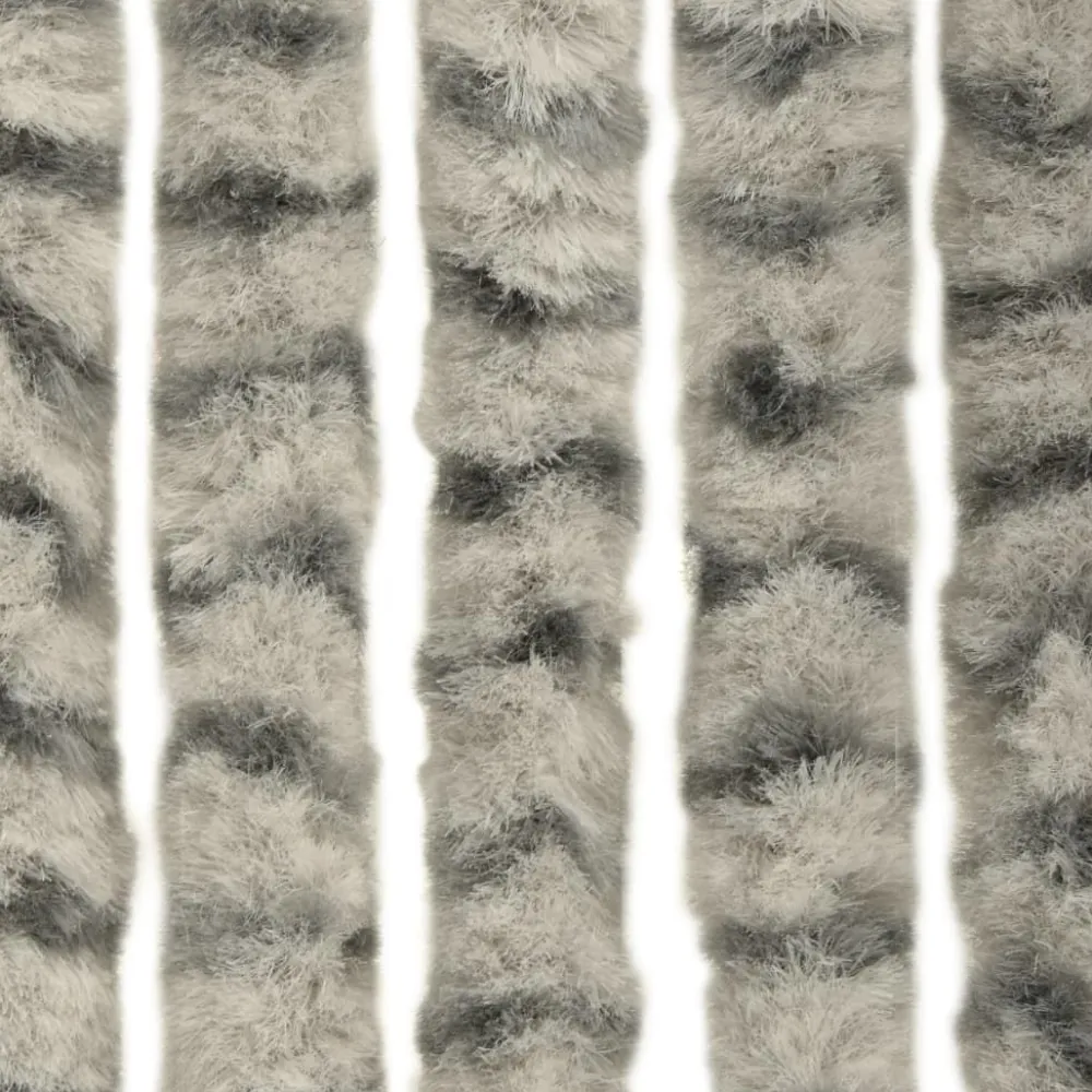 Online FinePRICE Hyönteisverho vaalean- ja tummanharmaa 100x220 cm chenille