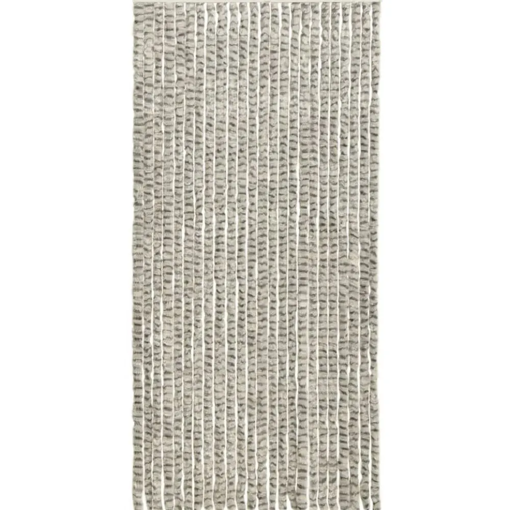 Online FinePRICE Hyönteisverho vaalean- ja tummanharmaa 100x220 cm chenille