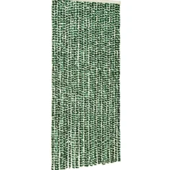 Hot FinePRICE Hyönteisverho vihreä ja valkoinen 100x220 cm chenille