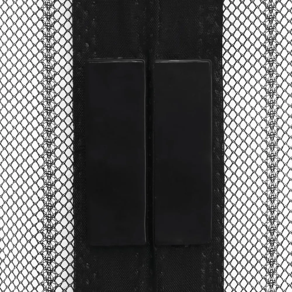 Online FinePRICE Hyttysverho Oveen 210 x 100 cm 2 kpl Magneeteilla Musta