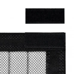 Online FinePRICE Hyttysverho Oveen 210 x 100 cm 2 kpl Magneeteilla Musta