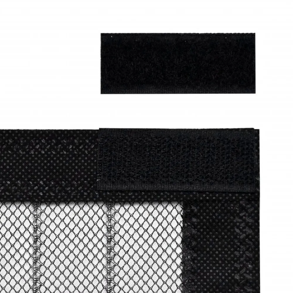 Online FinePRICE Hyttysverho Oveen 210 x 100 cm 2 kpl Magneeteilla Musta