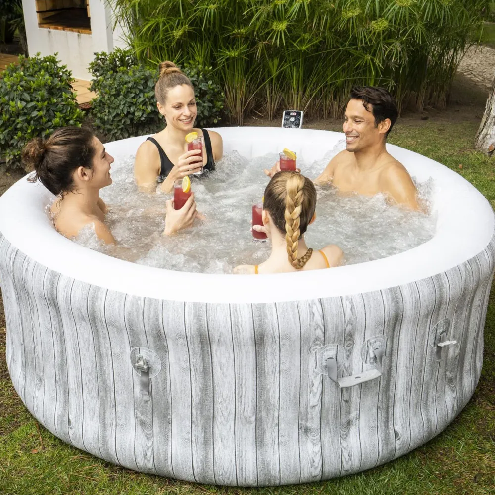 Discount Bestway Ilmatäytteinen poreallas Lay-Z-Spa Fiji AirJet 2-4 hlöä puupaneelikuvio