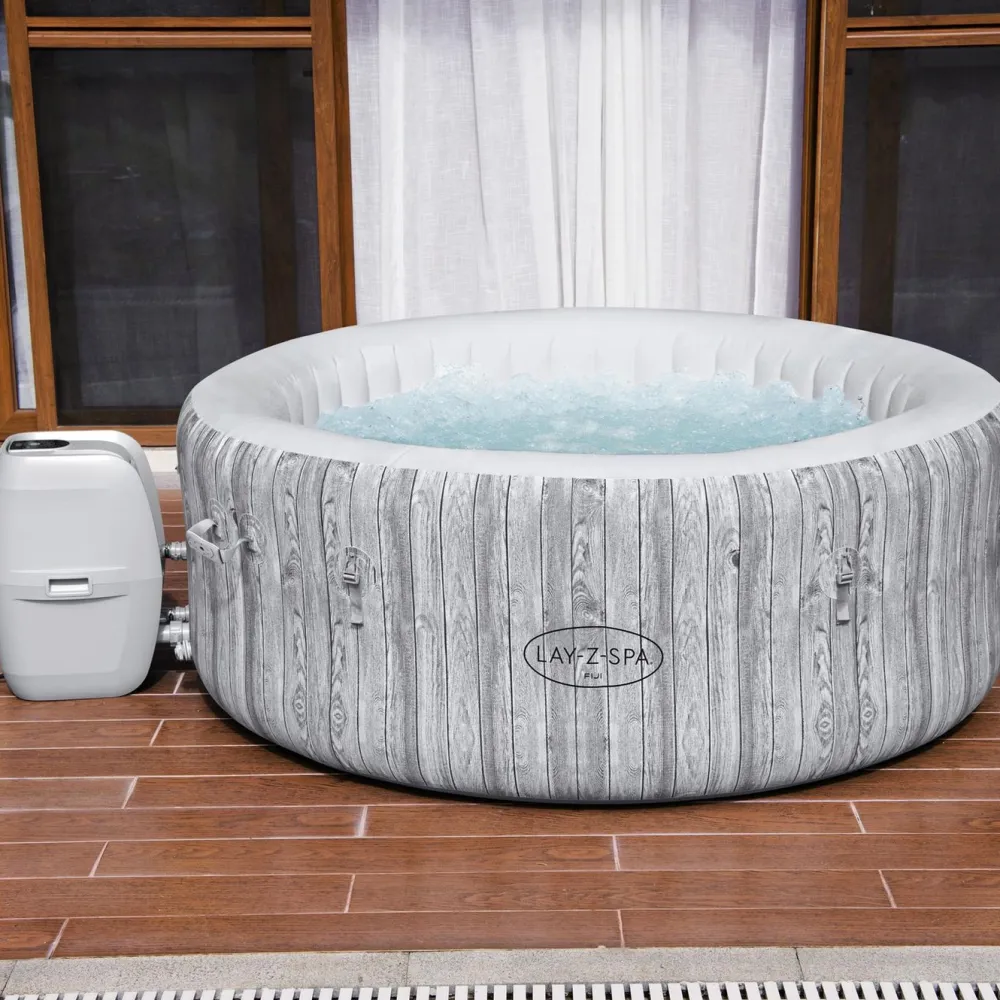 Discount Bestway Ilmatäytteinen poreallas Lay-Z-Spa Fiji AirJet 2-4 hlöä puupaneelikuvio