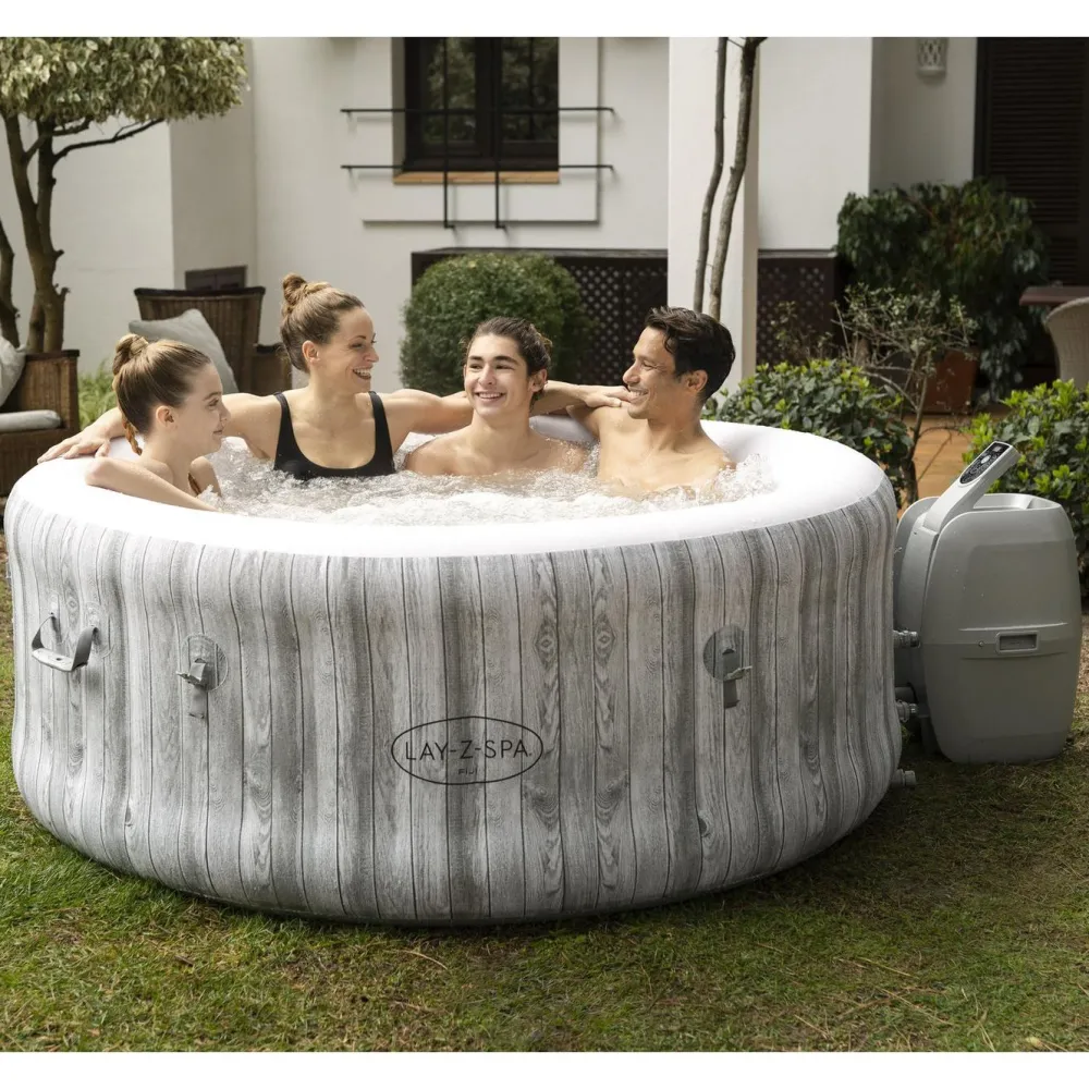 Discount Bestway Ilmatäytteinen poreallas Lay-Z-Spa Fiji AirJet 2-4 hlöä puupaneelikuvio