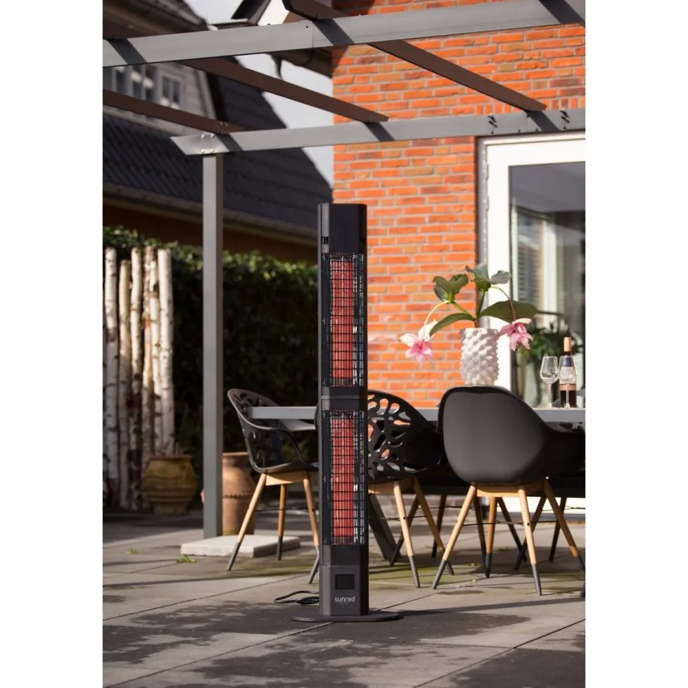 Sale Pistesarjat Infralämmitin Sunred Dark Valencia Lounge, IP55, 3000W, musta