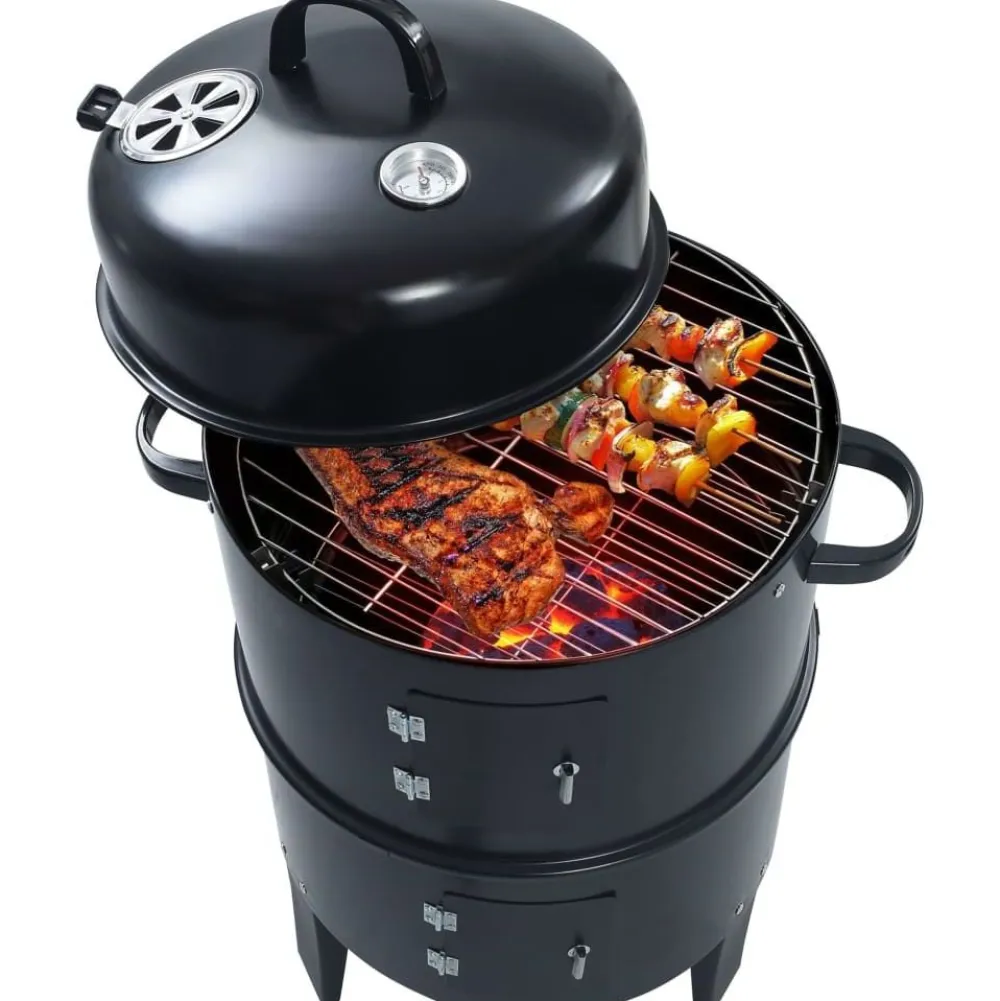 New FinePRICE 3-in-1 hiilisavustin bbq-grilli 40x80 cm