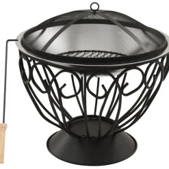 Discount FinePRICE 2-in-1 tulimalja/grilli ja hiilihanko 59x59x60 cm teräs