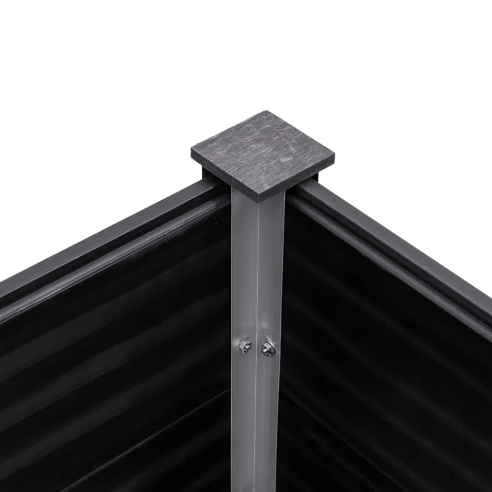 FinePRICE Istutuslaatikko, puukomposiitti, harmaa, eri kokoja
