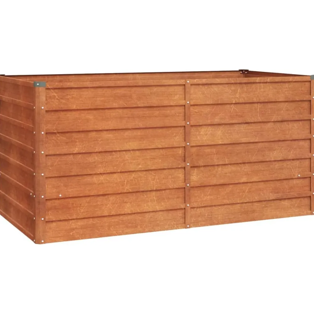 New FinePRICE Istutuslaatikko Ruoste, corten-teräs, eri kokoja