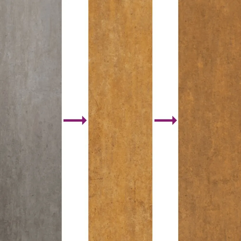 New FinePRICE Istutuslaatikko 100x100x36 cm corten-teräs