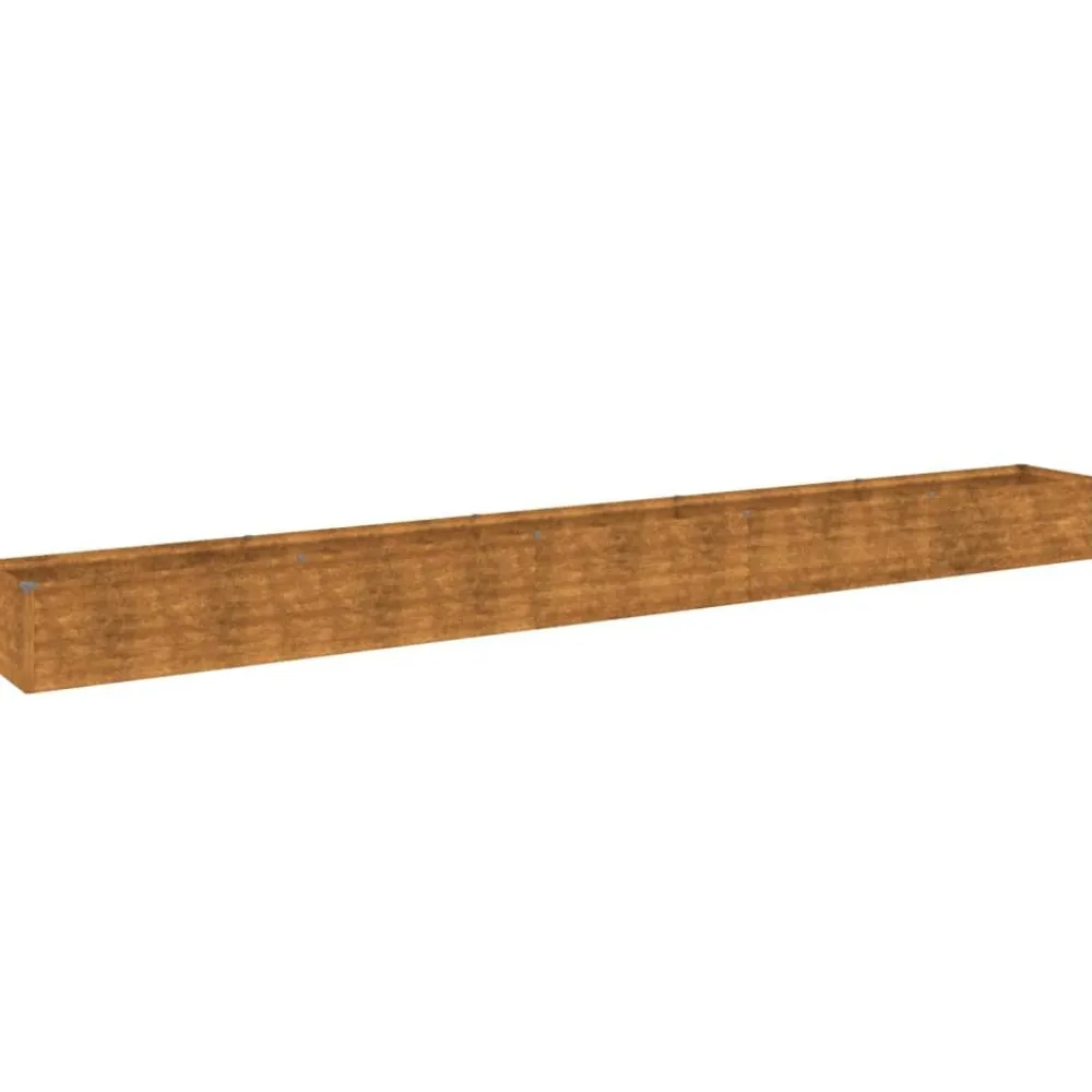 Discount FinePRICE Istutuslaatikko 482x50x36 cm corten-teräs