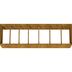 Outlet FinePRICE Istutuslaatikko 280x80x80 cm corten-teräs