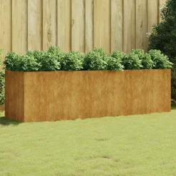 Outlet FinePRICE Istutuslaatikko 280x80x80 cm corten-teräs