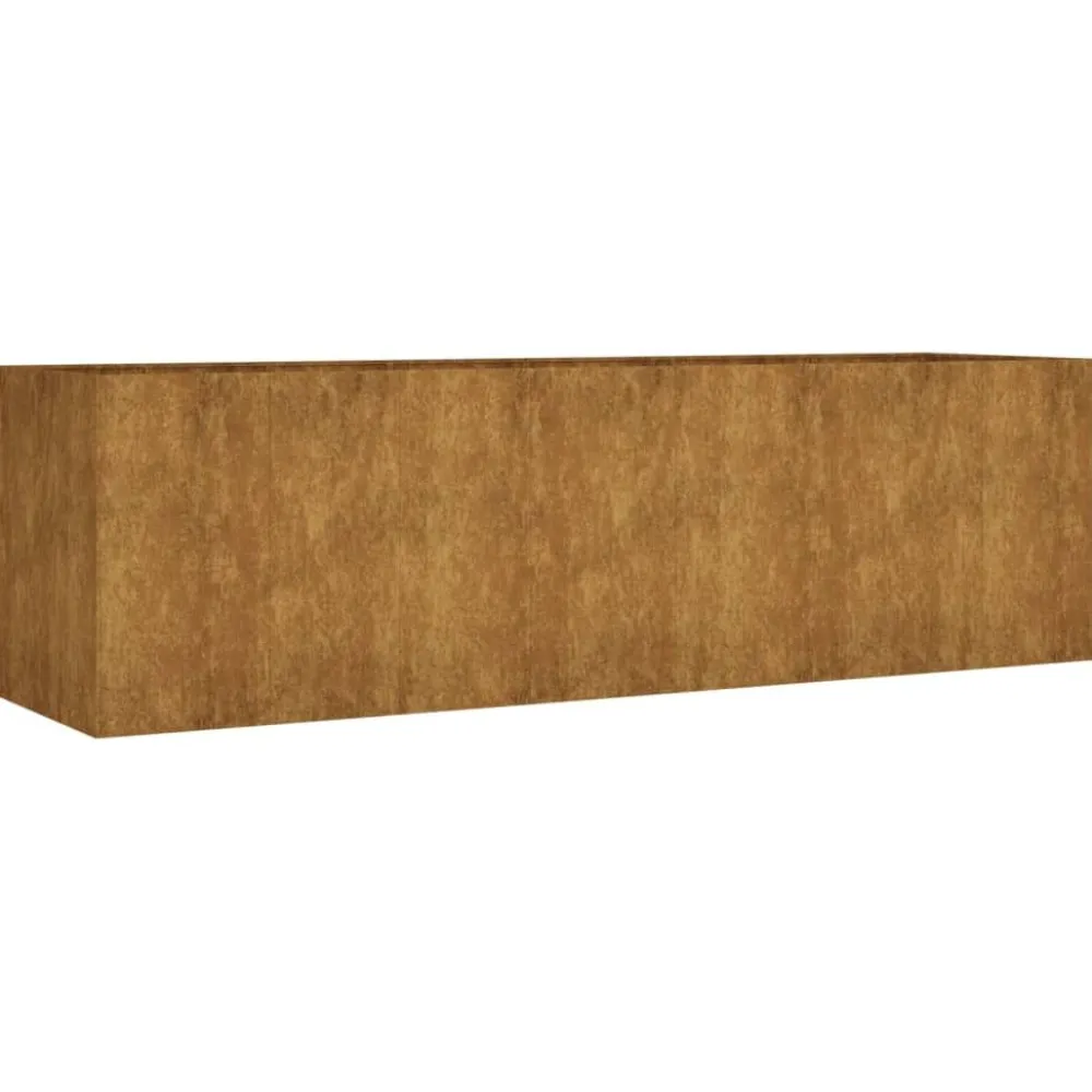 Outlet FinePRICE Istutuslaatikko 280x80x80 cm corten-teräs